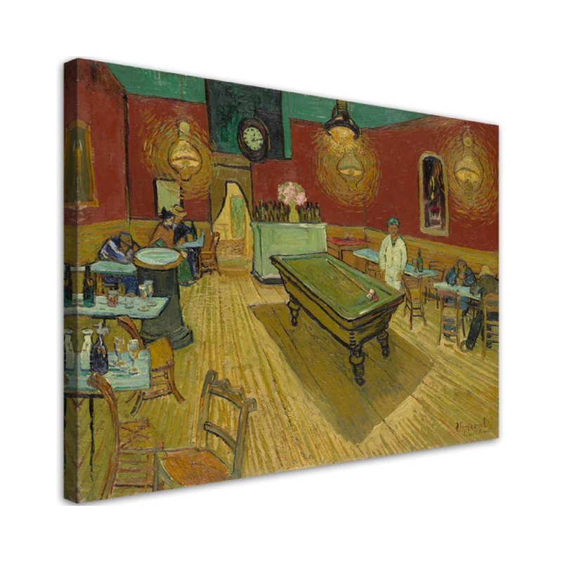 Canvas print reproduction - Vincent van Gogh's Night Café | FEEBY