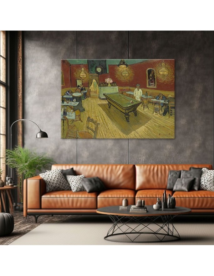 Canvas print reproduction - Vincent van Gogh's Night Café | FEEBY