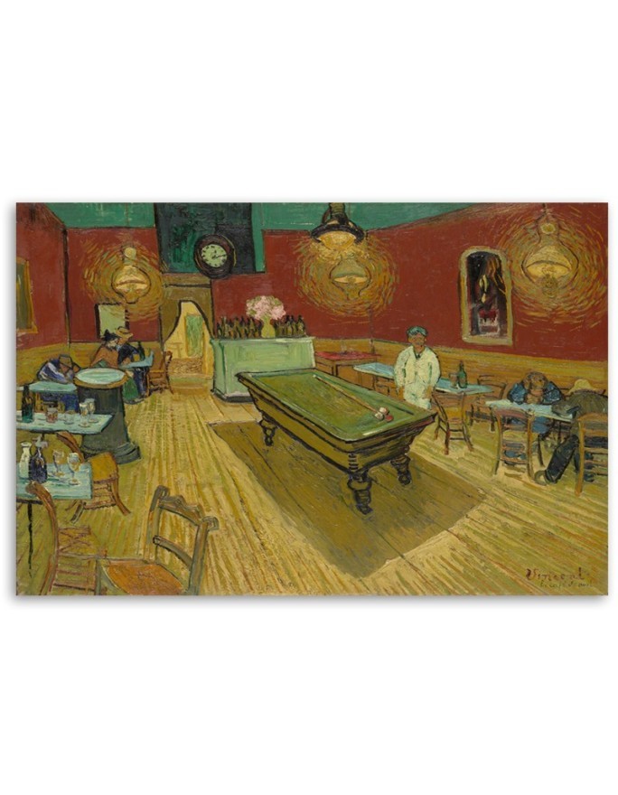Canvas print reproduction - Vincent van Gogh's Night Café | FEEBY
