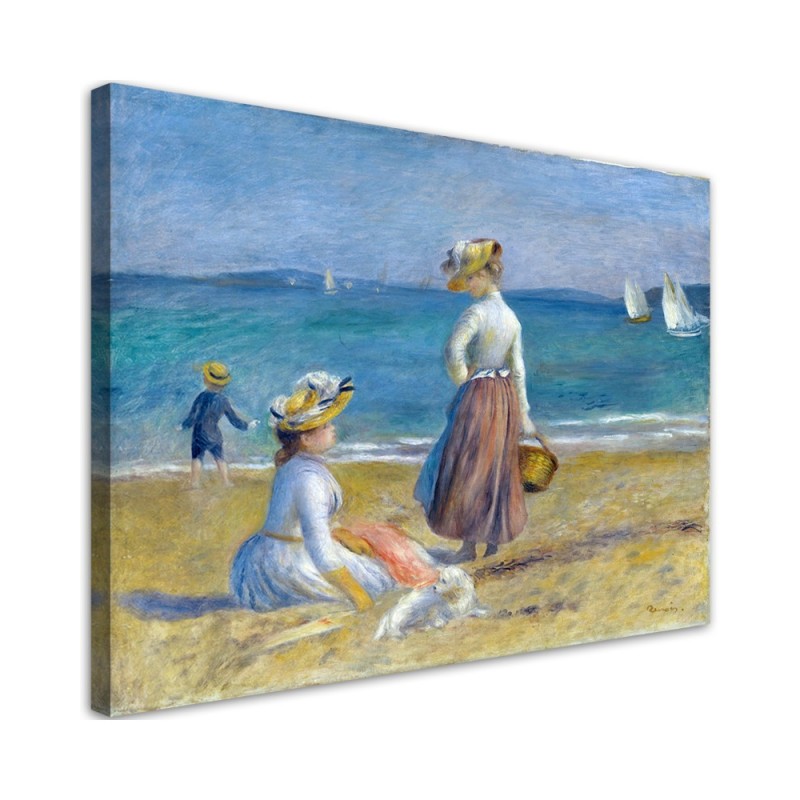 Canvas painting - Auguste Renoir On the Beach | FEEBY