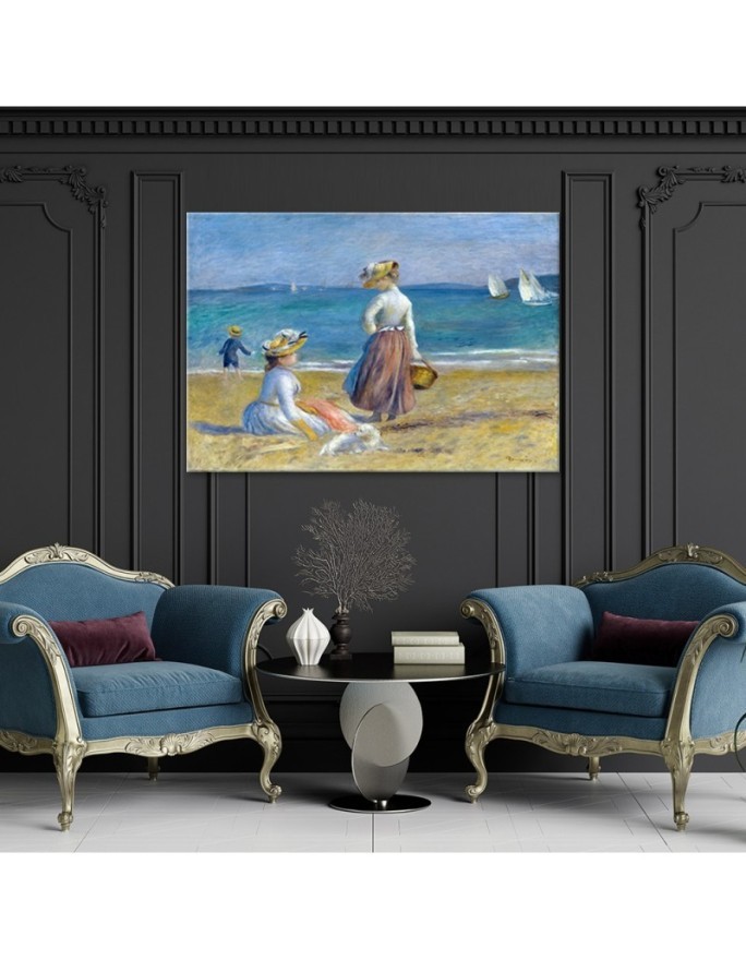 Canvas painting - Auguste Renoir On the Beach | FEEBY