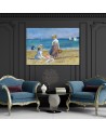 Canvas painting - Auguste Renoir On the Beach | FEEBY