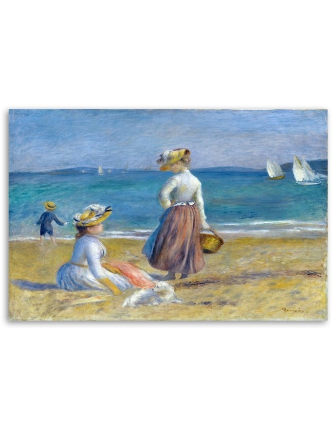 Canvas painting - Auguste Renoir On the Beach | FEEBY