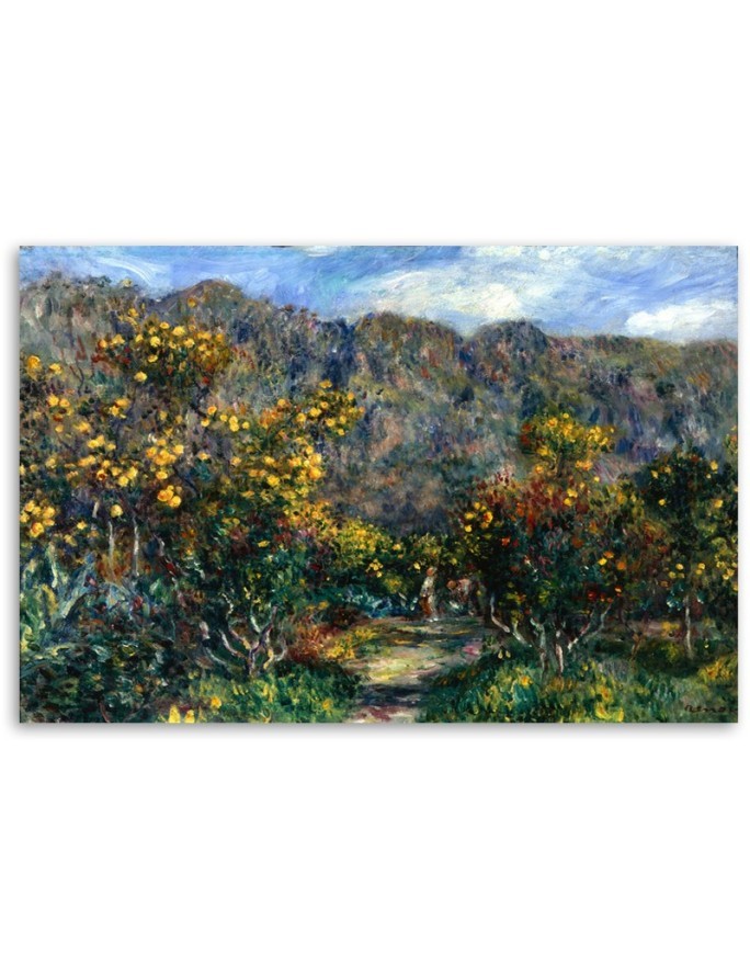 Canvas print reproduction - Landscape with mimosas | FEEBY