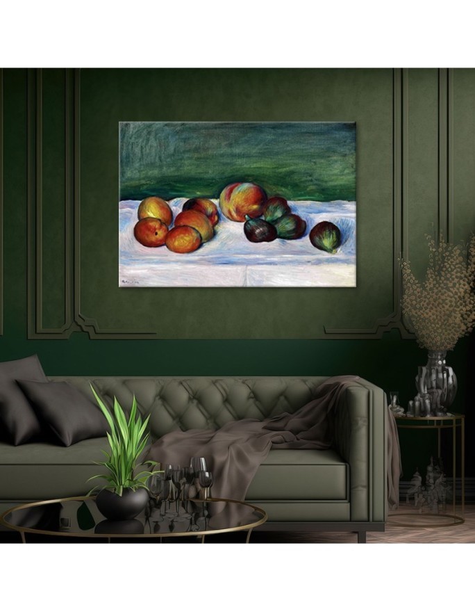 Canvas print reproduction - Still-life with apricots and figs | FEEBY
