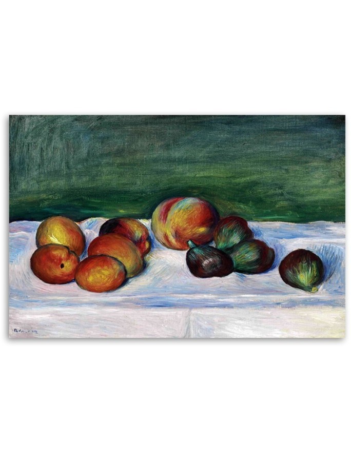 Canvas print reproduction - Still-life with apricots and figs | FEEBY