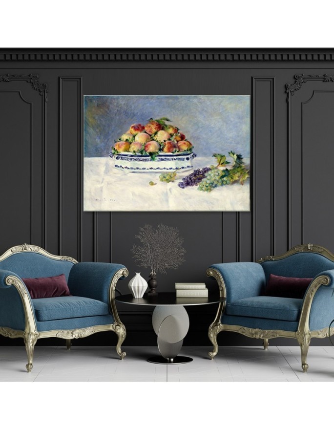 Canvas print reproduction - Still-life with peaches | FEEBY