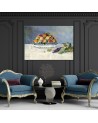 Canvas print reproduction - Still-life with peaches | FEEBY