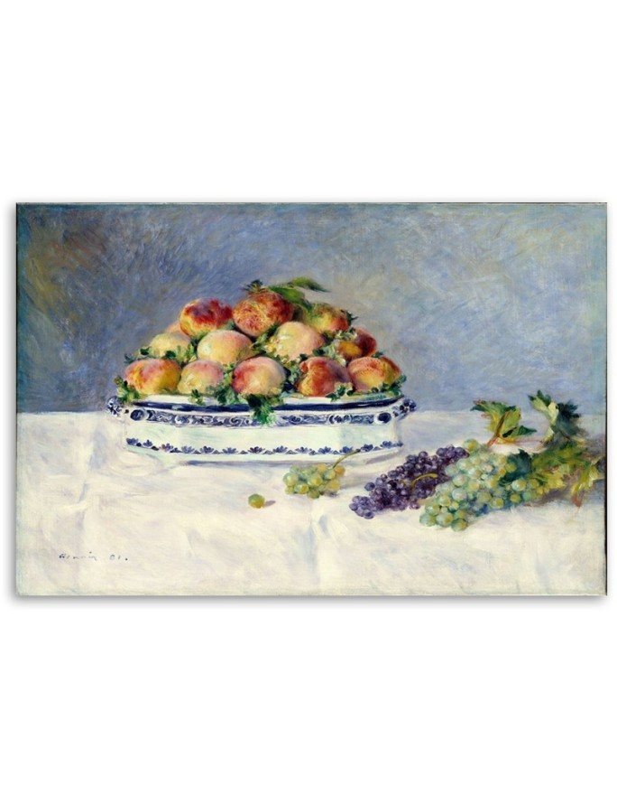 Canvas print reproduction - Still-life with peaches | FEEBY