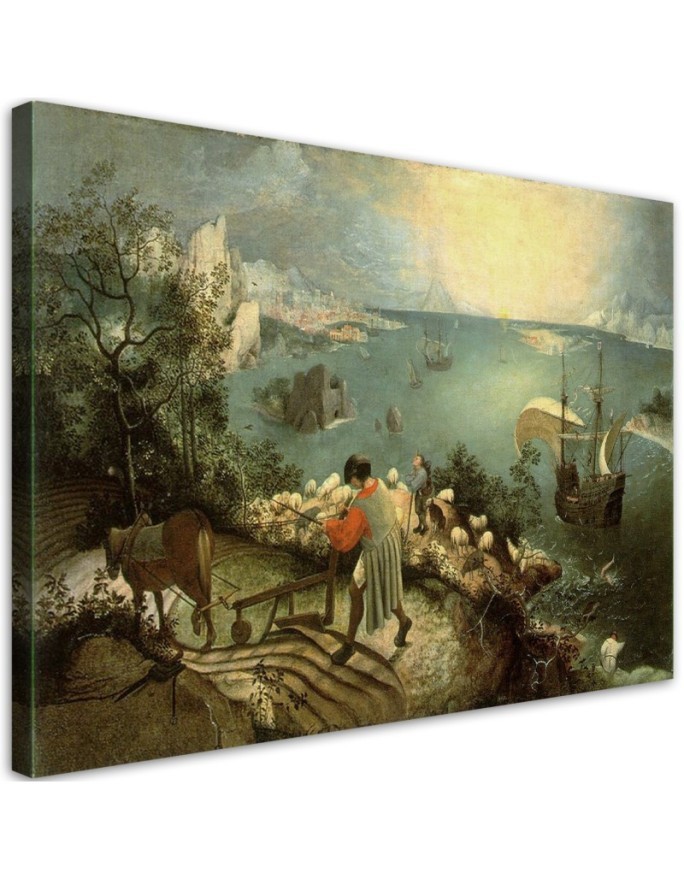 Canvas print reproduction - Landscape with the fall of Icarus | FEEBY