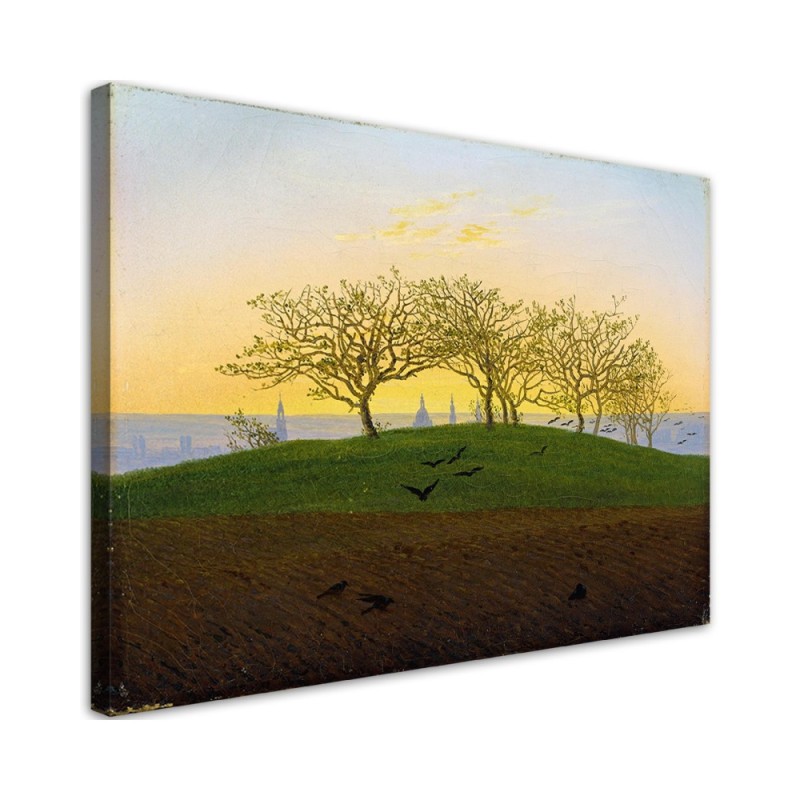 Canvas print reproduction - Hill and field near Dresden | FEEBY