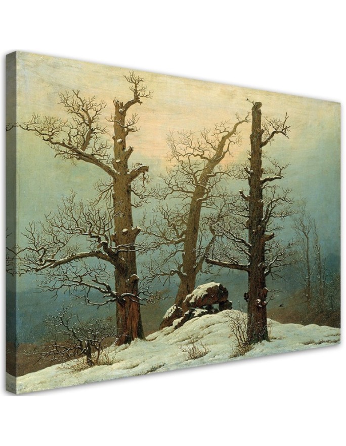 Canvas print Cairn in Snow...