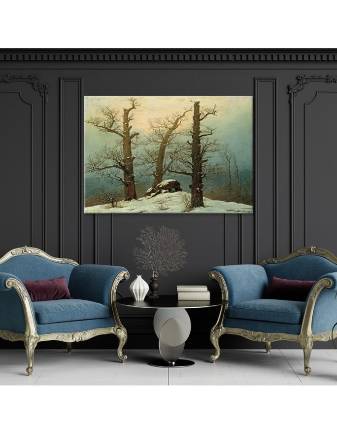 Canvas painting - Cairn in Snow | FEEBY