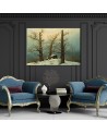 Canvas painting - Cairn in Snow | FEEBY