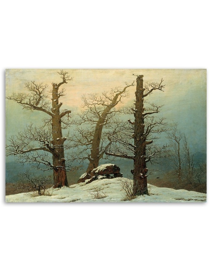 Canvas painting - Cairn in Snow | FEEBY