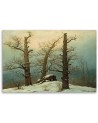 Canvas painting - Cairn in Snow | FEEBY