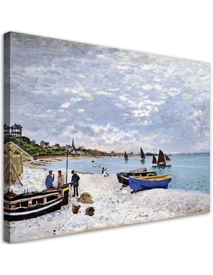 Canvas print reproduction - Beach at Sainte Adresse | FEEBY