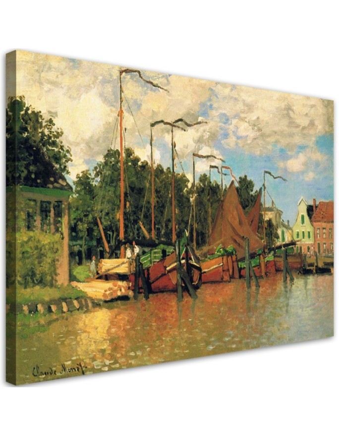 Canvas print reproduction - Boats in Zaandam | FEEBY