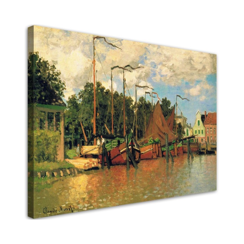 Canvas print reproduction - Boats in Zaandam | FEEBY