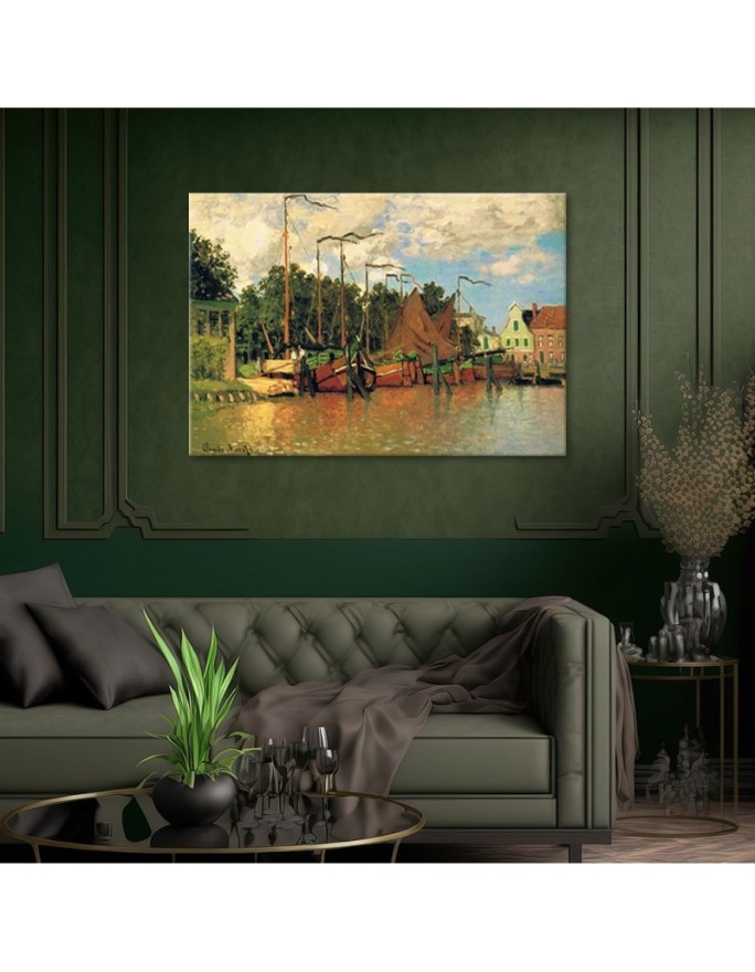 Canvas print reproduction - Boats in Zaandam | FEEBY