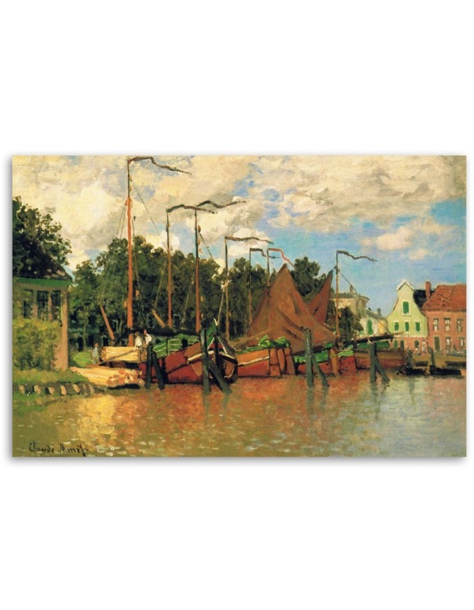 Canvas print reproduction - Boats in Zaandam | FEEBY