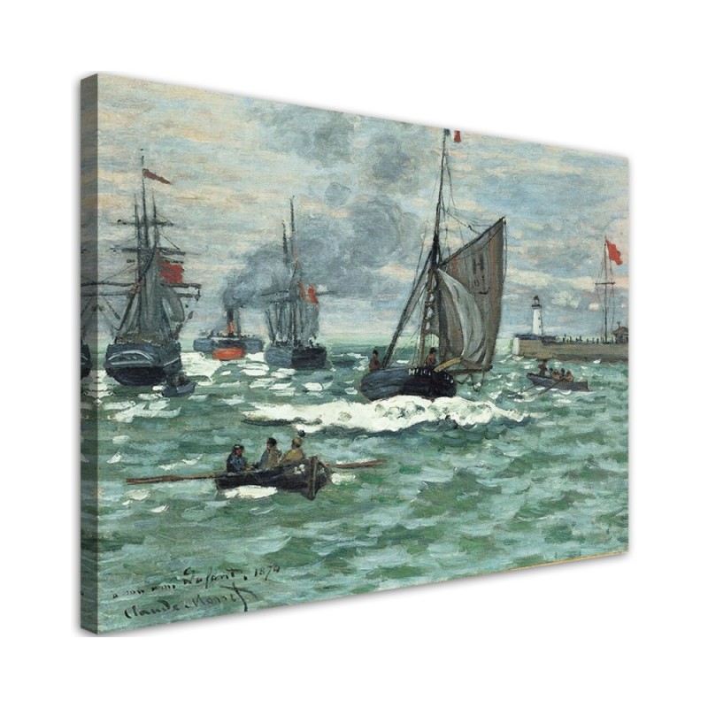 Canvas print reproduction - Le Havre harbour entrance | FEEBY