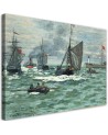 Canvas print reproduction - Le Havre harbour entrance | FEEBY