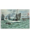 Canvas print reproduction - Le Havre harbour entrance | FEEBY
