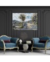 Canvas print reproduction - The bridge at Bougival | FEEBY