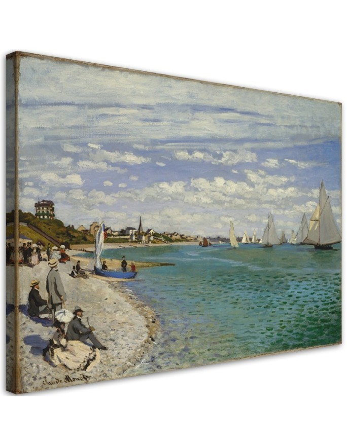 Canvas print reproduction - Regatta at Sainte Adresse | FEEBY