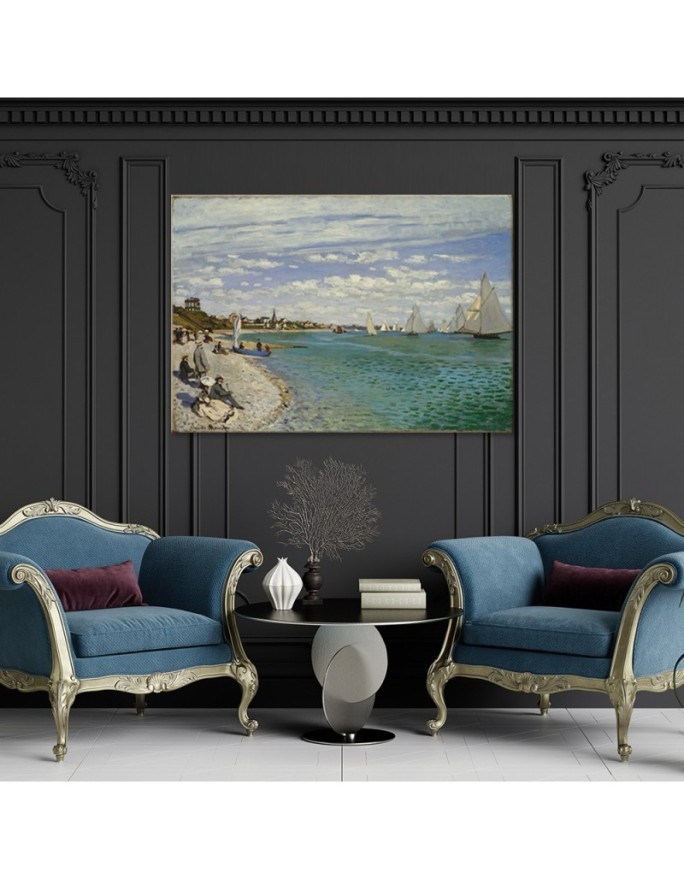 Canvas print reproduction - Regatta at Sainte Adresse | FEEBY