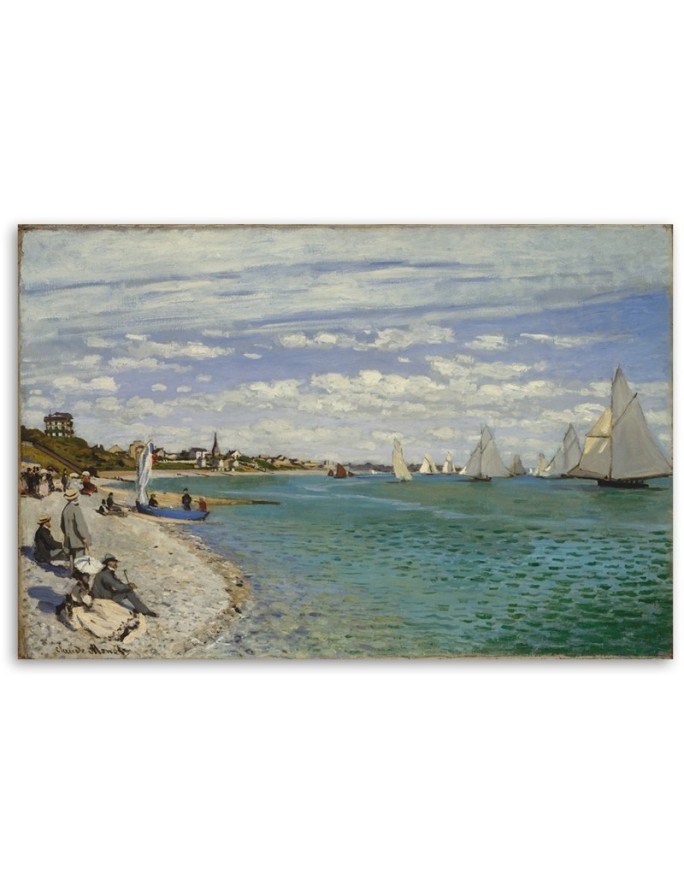 Canvas print reproduction - Regatta at Sainte Adresse | FEEBY
