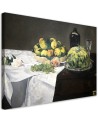 Canvas painting - Still life with melon and peaches | FEEBY