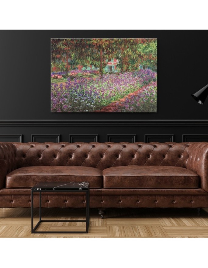 Canvas print reproduction - The artist's garden at Giverny | FEEBY