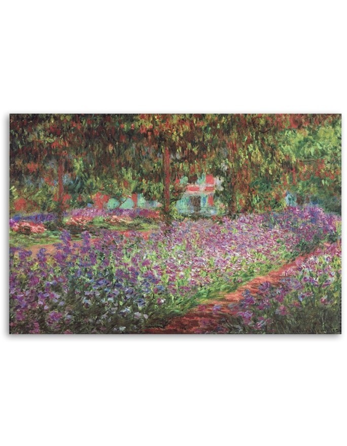 Canvas print reproduction - The artist's garden at Giverny | FEEBY