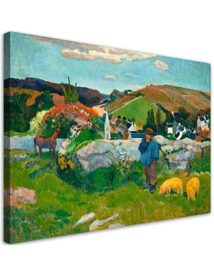 Canvas print reproduction - The Swineherd | FEEBY