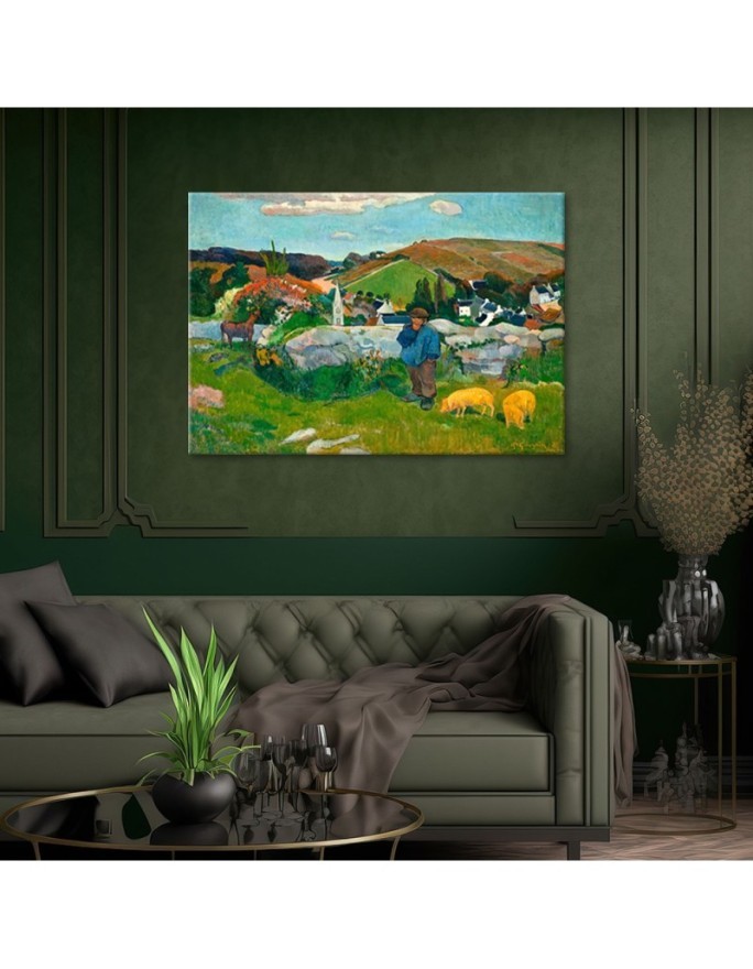 Canvas print reproduction - The Swineherd | FEEBY