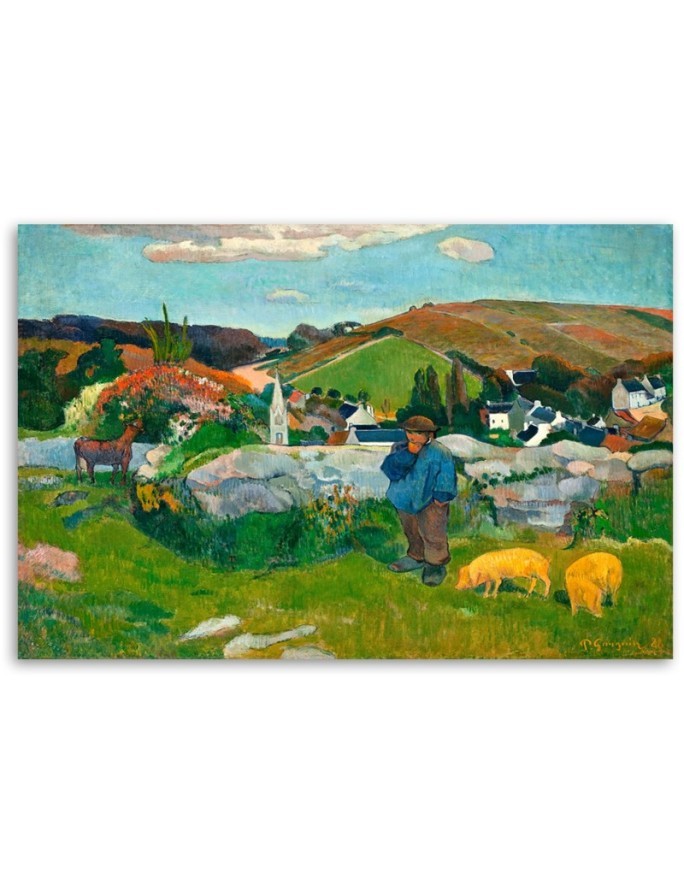 Canvas print reproduction - The Swineherd | FEEBY