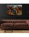 Canvas painting - The Hunt for the Tiger | FEEBY