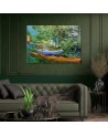 Canvas painting - Bank of the Oise at Auvers | FEEBY