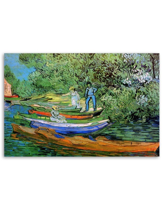 Canvas painting - Bank of the Oise at Auvers | FEEBY
