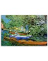 Canvas painting - Bank of the Oise at Auvers | FEEBY