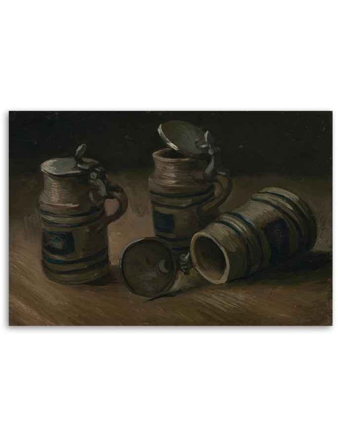 Canvas print reproduction - Beer Tankards | FEEBY