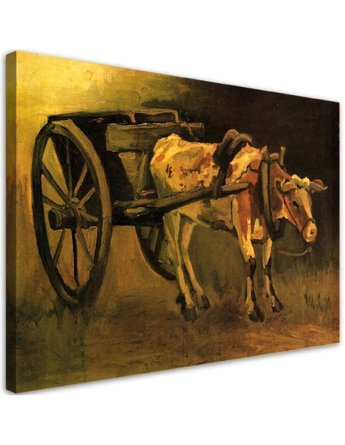 Canvas print reproduction - Cart and ox | FEEBY
