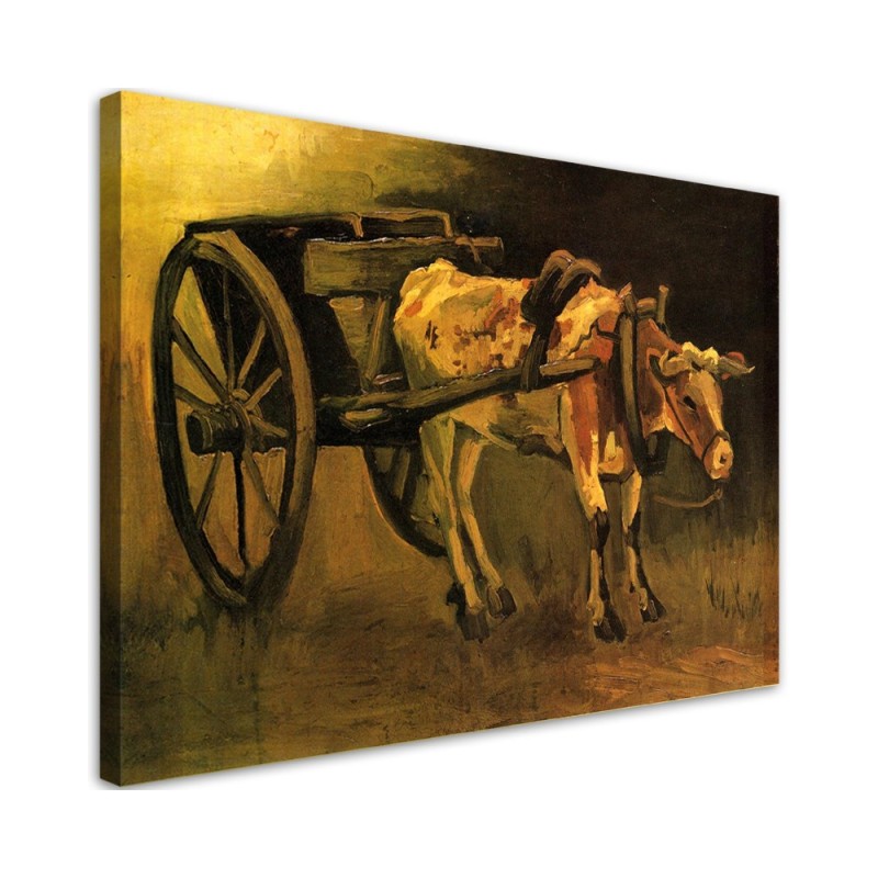 Canvas print reproduction - Cart and ox | FEEBY