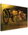 Canvas print reproduction - Cart and ox | FEEBY