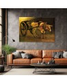 Canvas print reproduction - Cart and ox | FEEBY
