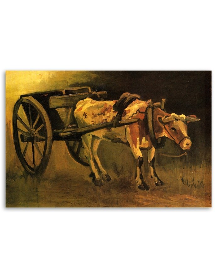Canvas print reproduction - Cart and ox | FEEBY