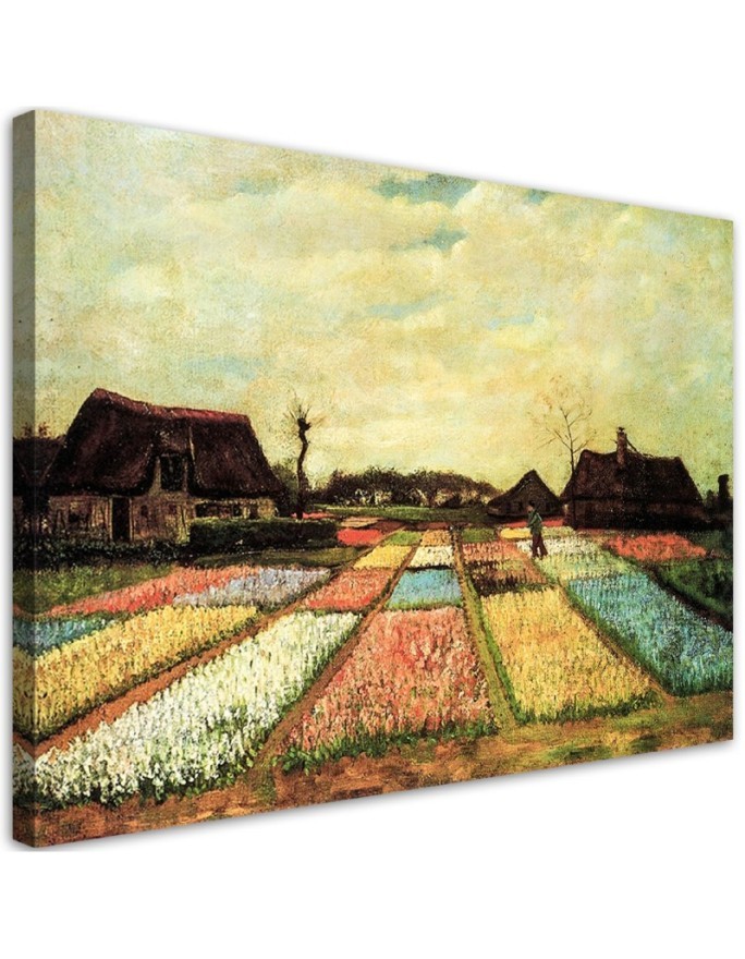 Canvas painting - Fields of flowers | FEEBY