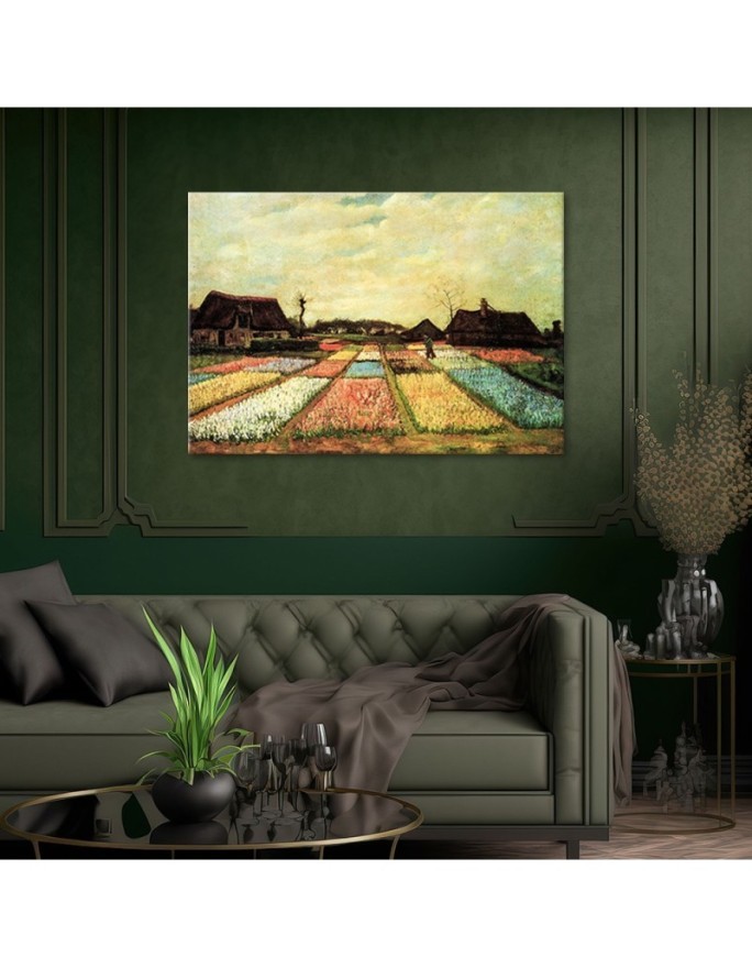 Canvas painting - Fields of flowers | FEEBY